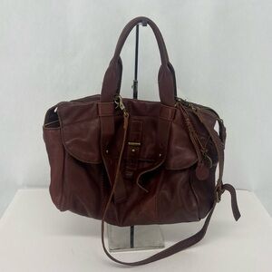 Lucky Brand Rust Red Leather Handbag
